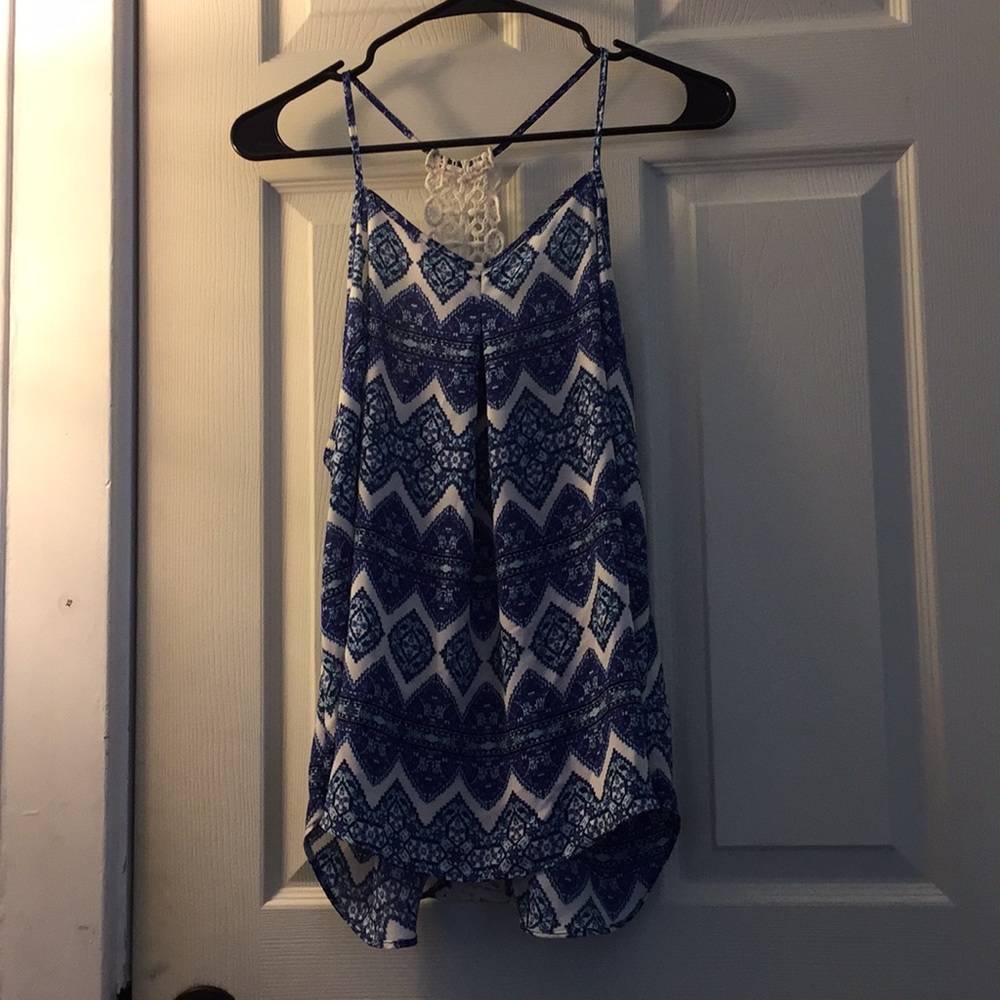 Aztec print tank top
